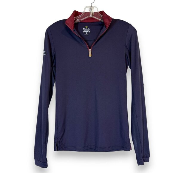 Kastel Denmark Performance Riding Blue Sun Shirt Equestrian Long Sleeve XS - Picture 11 of 11